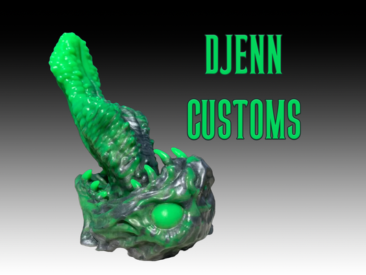 Djenn -Custom color -Maw dildo-tongue sex toy- fantasy sex toy